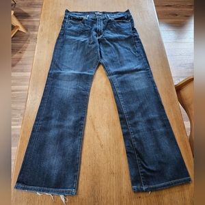 Men’s Lucky Brand Dark Wash 455 Relaxed Boot Cut Jeans Size W34 x L36